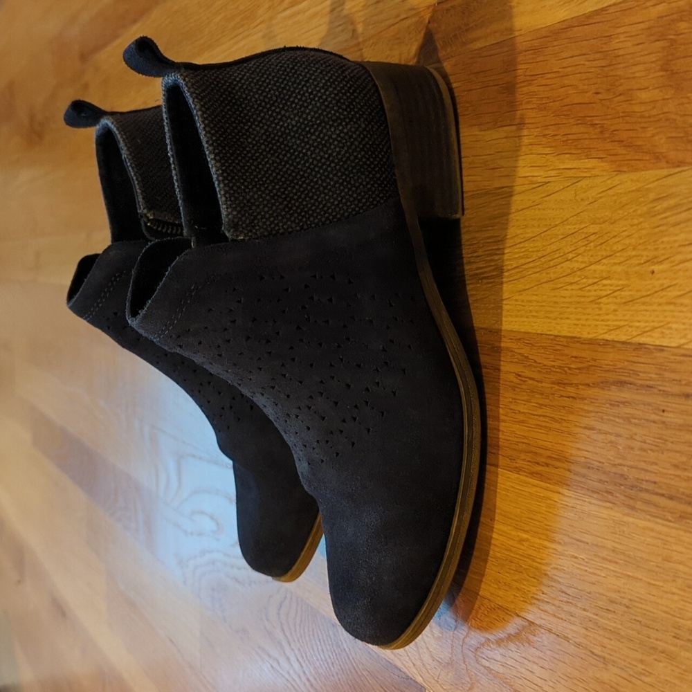 Toms Deia Booties Navy Blue